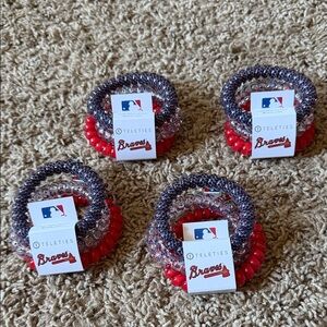 Teleties Braves Hair Accessories - Red and Blue